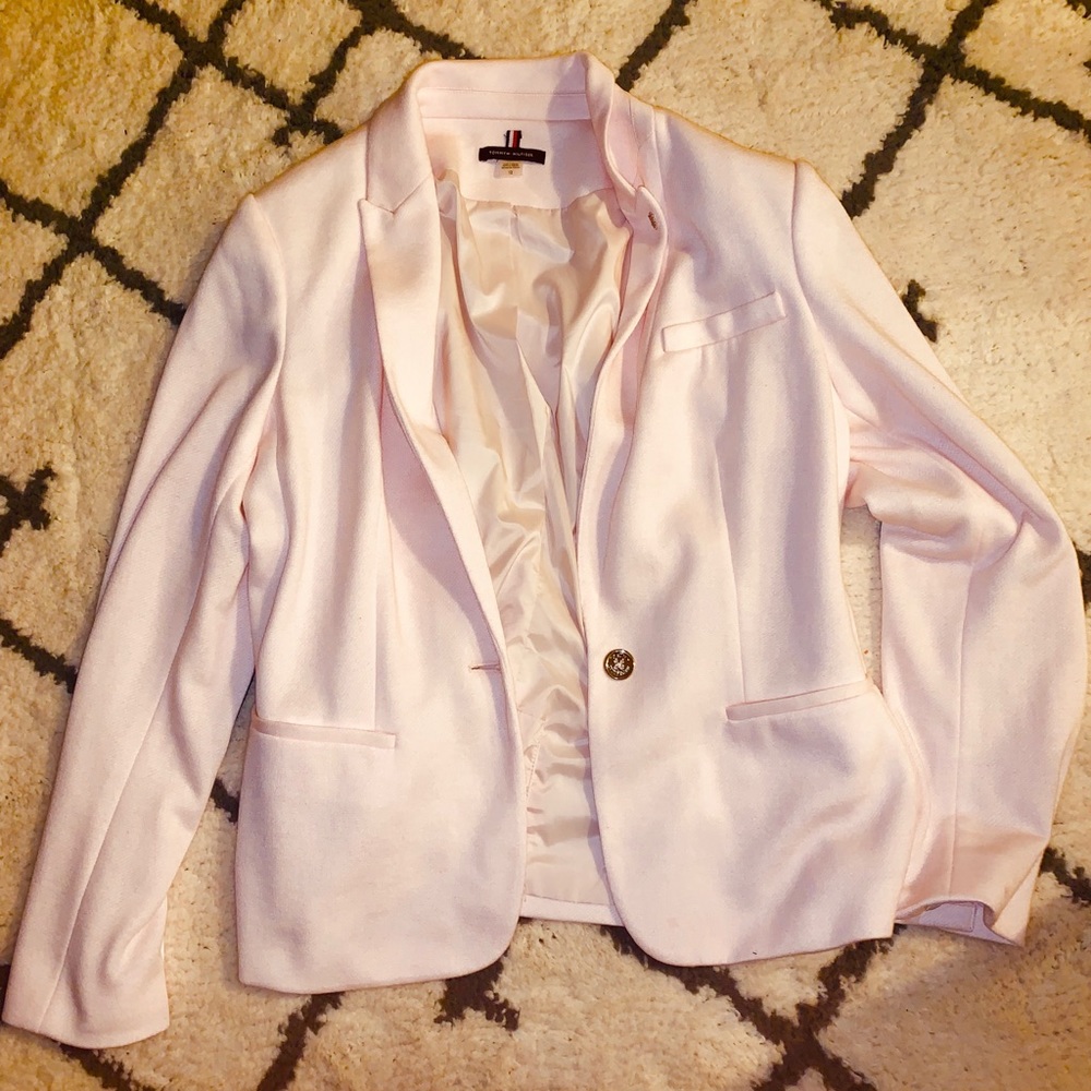 Size 12 Pink Tommy Hilfiger Jacket w/ Elbow Pads